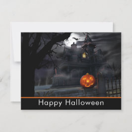 Spökad läskig pumpahalloween fest för hus inbjudningar