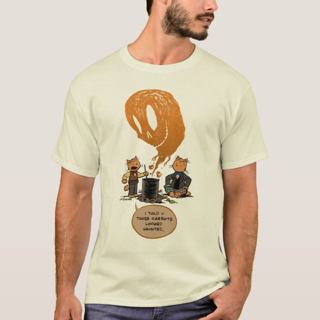 Spökad morotskjorta t shirt (Framsida)