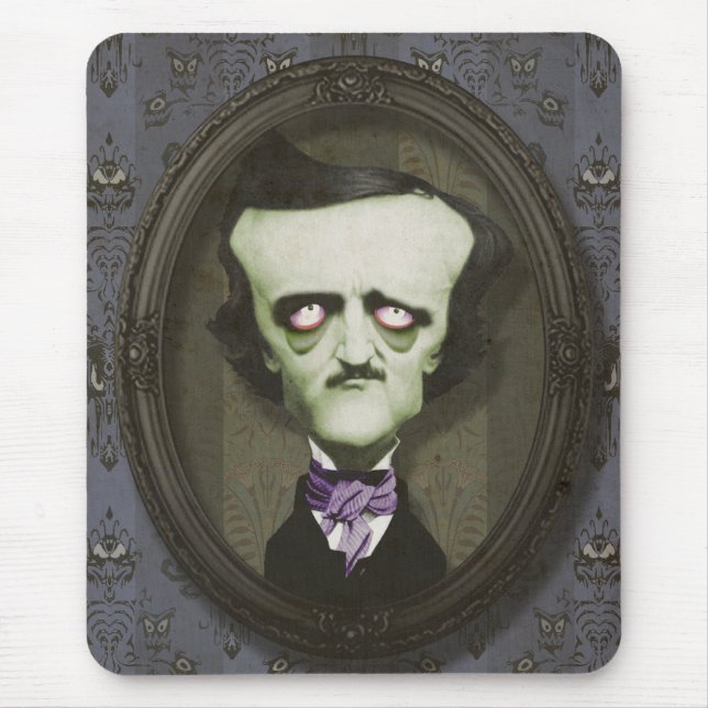 Spökad Zombie Poe Mousepad Musmatta (Framsidan)