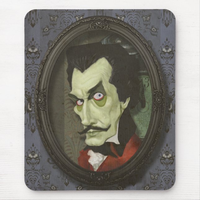 Spökad Zombie Vincent prisa Satirical Mousepad Musmatta (Framsidan)