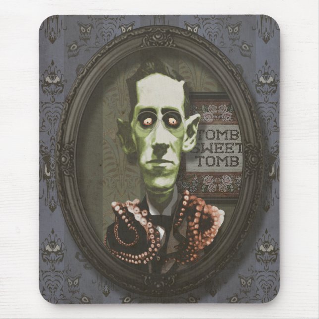 Spökad ZombieHP Lovecraft Mousepad Musmatta (Framsidan)
