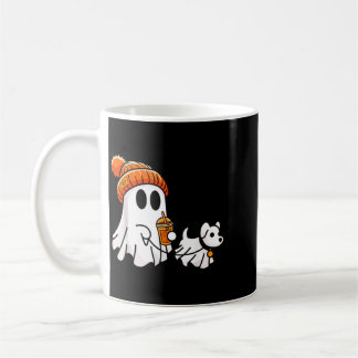 Spökande hund rolig Halloween-kostym Kaffemugg