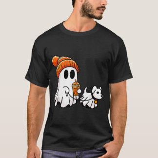 Spökande hund rolig Halloween-kostym T Shirt