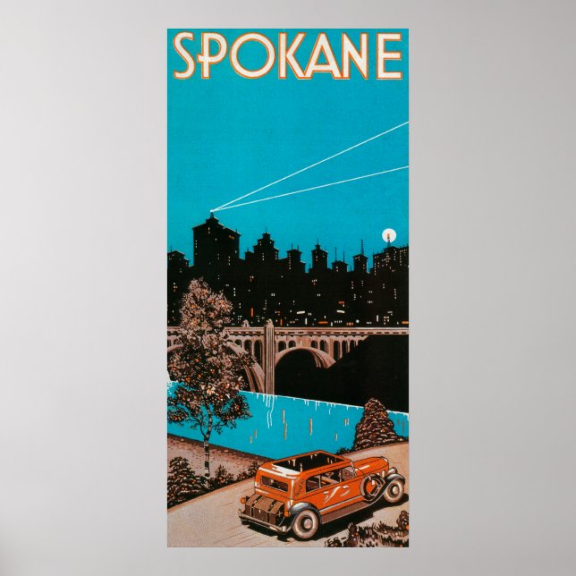 Spokane Advertising Poster #1Spokane, WA (Framsidan)