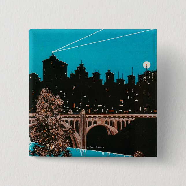 Spokane Advertising Poster #1Spokane, WA Knapp (Framsida)