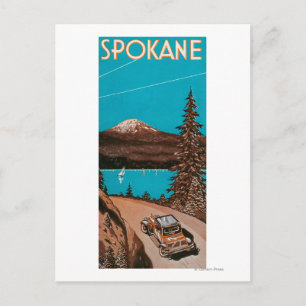Spokane Advertising Poster #2 Spokane, WA Vykort
