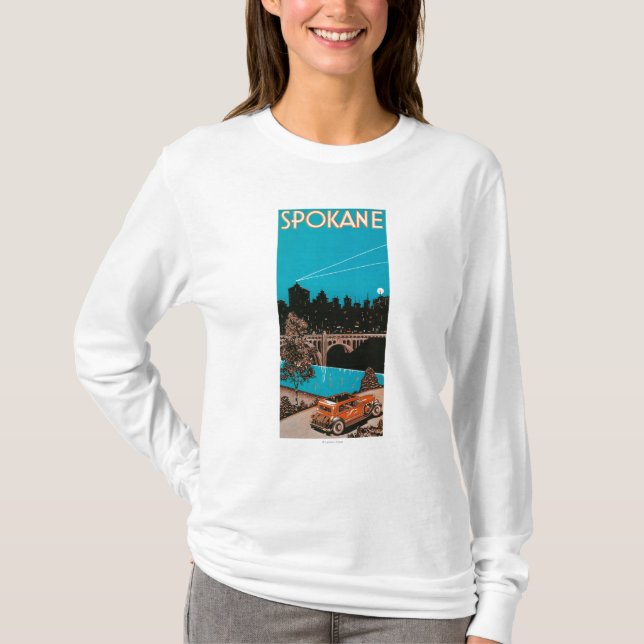 Spokane advertizingaffisch #1Spokane, WA T Shirt (Framsida)