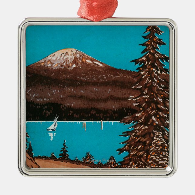 Spokane advertizingaffisch #2Spokane, WA Julgransprydnad Metall (Framsidan)