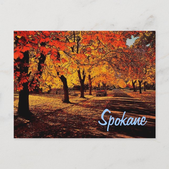 Spokane Autumn-vykort Vykort (Framsida)