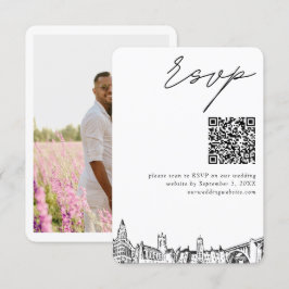 Spokane Bröllop Modern OSA QR-kod Tilläggskort
