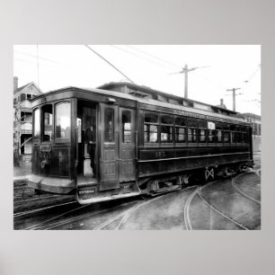 SPOKANE ELECTRIC STREET CAR 1915 POSTER