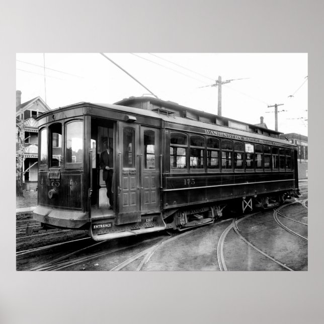 SPOKANE ELECTRIC STREET CAR 1915 POSTER (Framsidan)