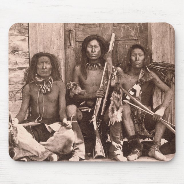 Spokane indier, 1861 (b-/wfotoet) musmatta (Framsidan)