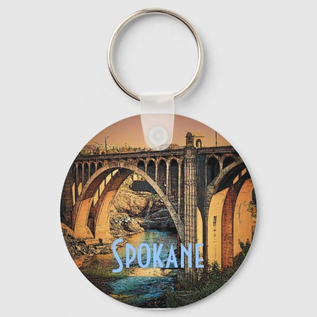 Spokane Keychain Nyckelring (Framsida)
