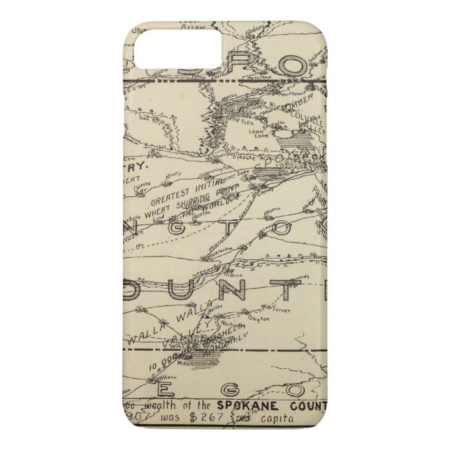 Spokane land Case-Mate iPhone skal (Baksida)
