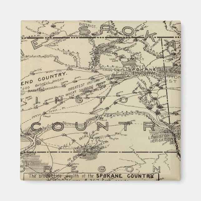 Spokane Land Magnet (Framsidan)