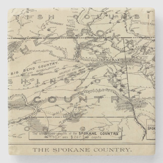 Spokane land stenunderlägg (Framsidan)