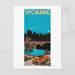 Spokane Reklamplakat #1Spokane, WA Vykort