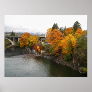 SPOKANE RIVER FÄRG POSTER