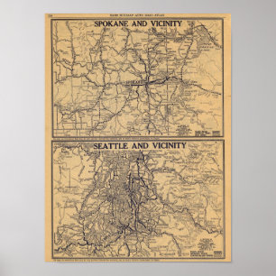 Spokane Seattle Poster