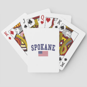 Spokane US Flagga Spel Kort