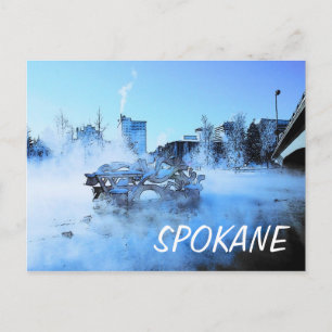 Spokane Vinter Postkort - Anpassad Vykort