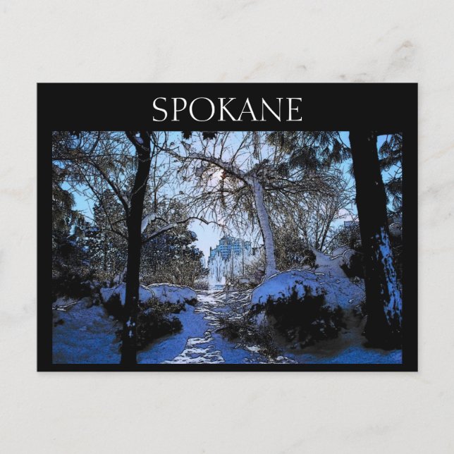 Spokane-vykort Vykort (Framsida)
