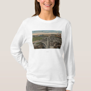 Spokane WA - facklig Stillahavs- järnväg T Shirt