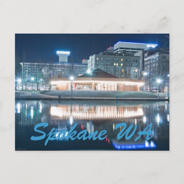 SPOKANE WA VYKORT (Framsida)