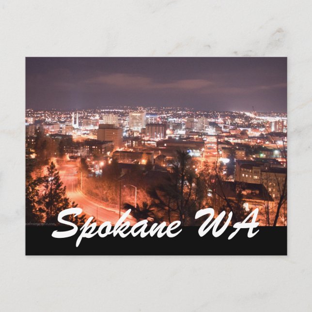 SPOKANE WA VYKORT (Framsida)