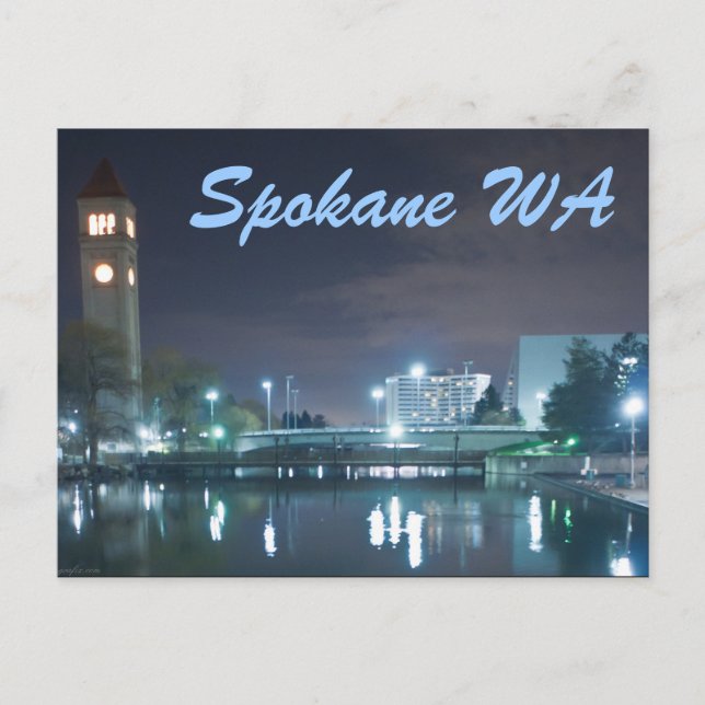 SPOKANE WA VYKORT (Framsida)