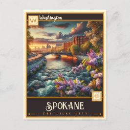 Spokane, Washington| Antik vykort
