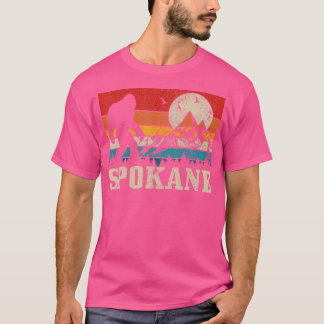 Spokane Washington Bigfoot Mountain Hunters T Shirt