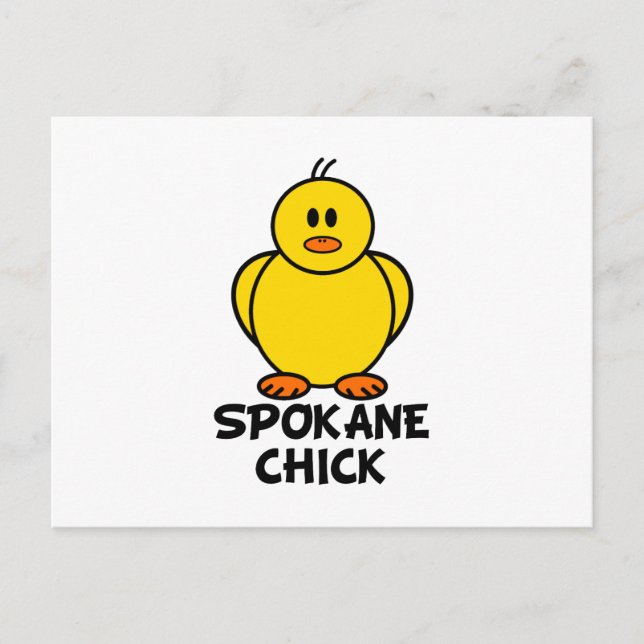 Spokane Washington Chick Vykort (Framsida)