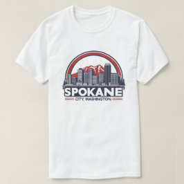 Spokane Washington DC Skyline T Shirt