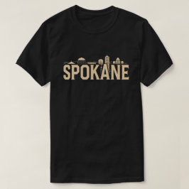 Spokane Washington DC Skyline T Shirt