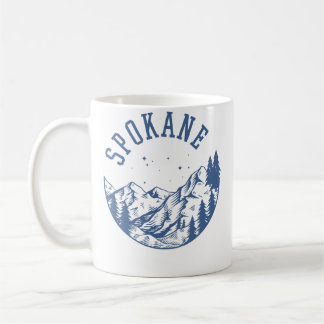 Spokane Washington Friluftsliv Berg Kaffemugg