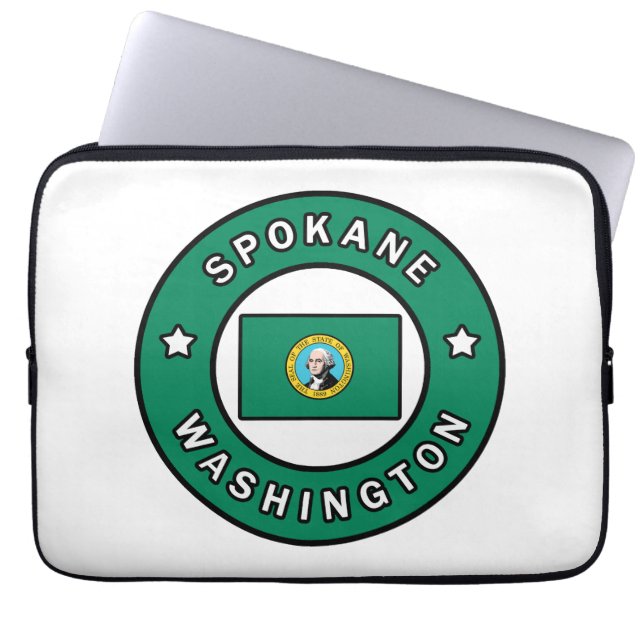 Spokane Washington Laptop Fodral (Framsidan)