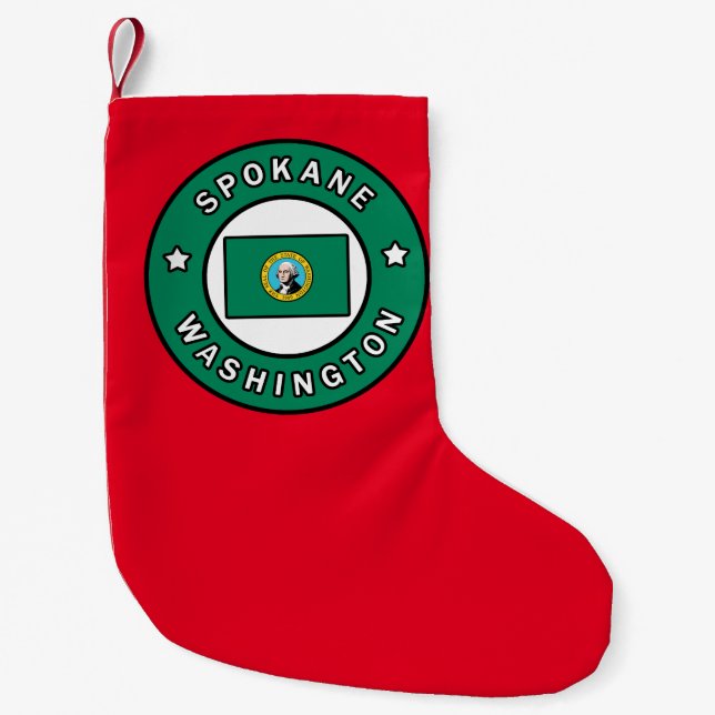 Spokane Washington Liten Julstrumpa (Framsidan)