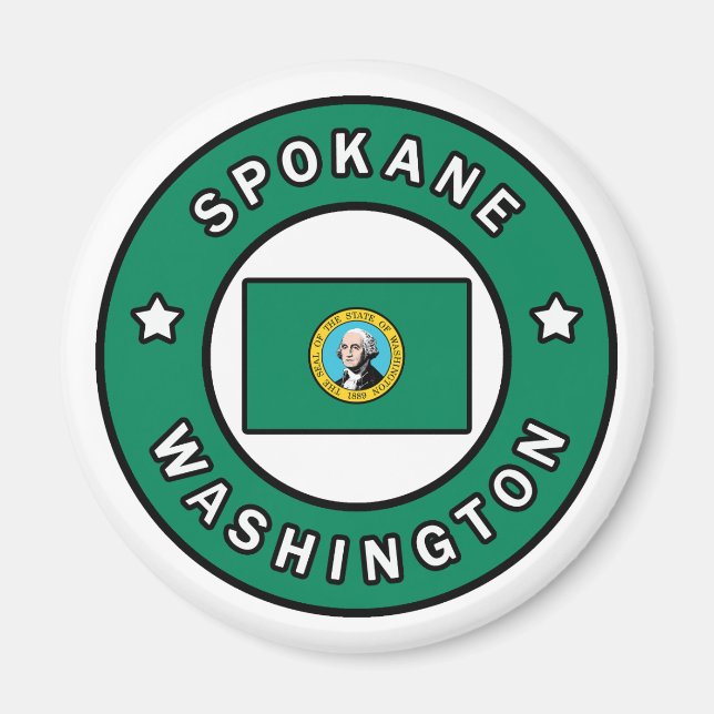 Spokane Washington Magnet (Framsidan)