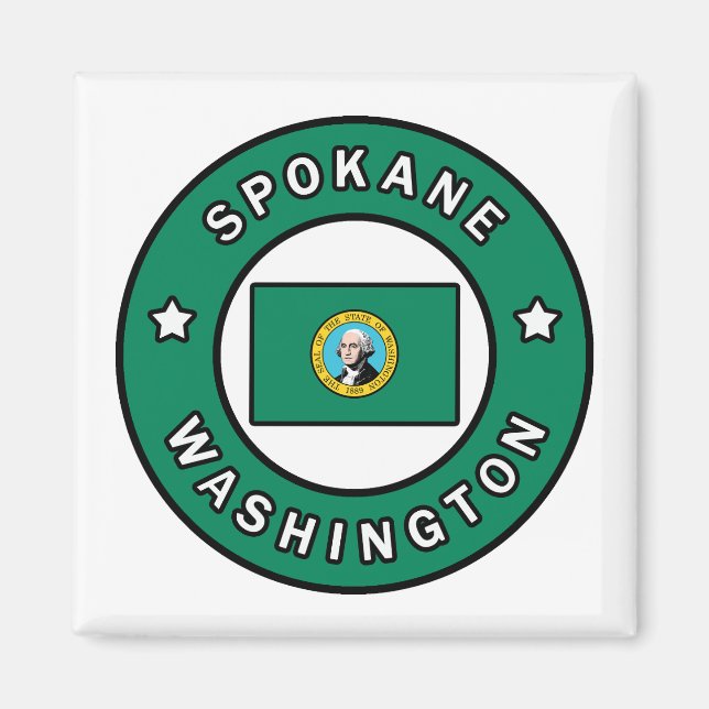 Spokane Washington Magnet (Framsidan)