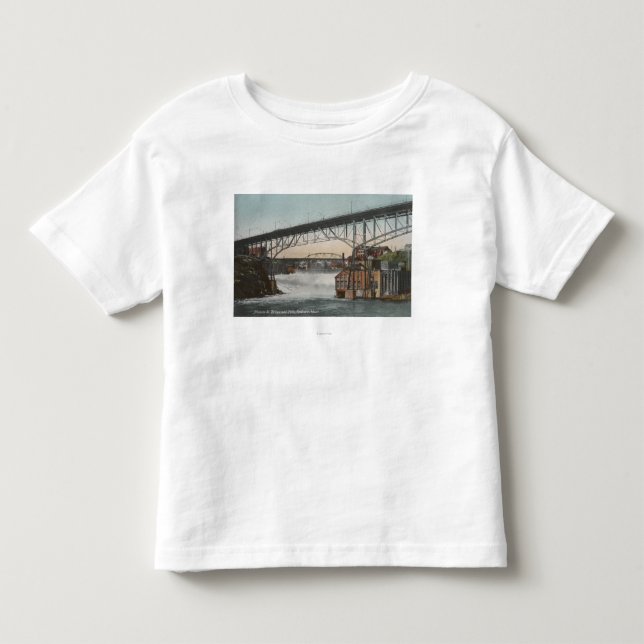 Spokane Washington - Monroe gata T-shirt (Framsida)