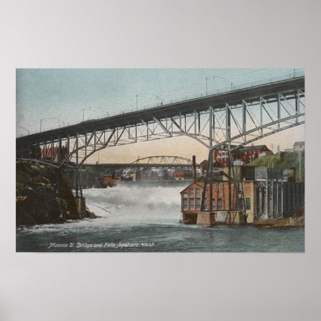Spokane, Washington - Monroe Street Poster (Framsidan)