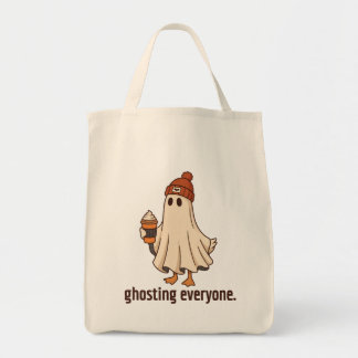 Spökar alla Ghost Goose, present till kaffefanatik Tygkasse