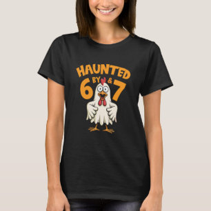 Spökar av 67 rolig kyckling Halloween kostym T-shi T Shirt
