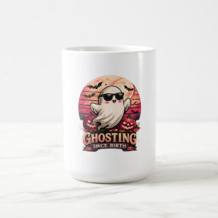 Spökar sedan födseln Rolig Halloween-spöke Kaffe Kaffemugg