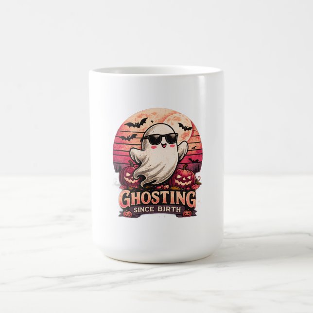 Spökar sedan födseln Rolig Halloween-spöke Kaffe  Kaffemugg (Center)