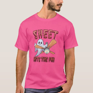 Spökark Ghost Slår Fläkt Spökspak Rolig Halloween T Shirt