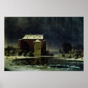 Spökat hus i snön, 1848 poster