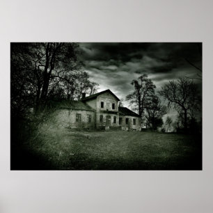 Spökat hus poster